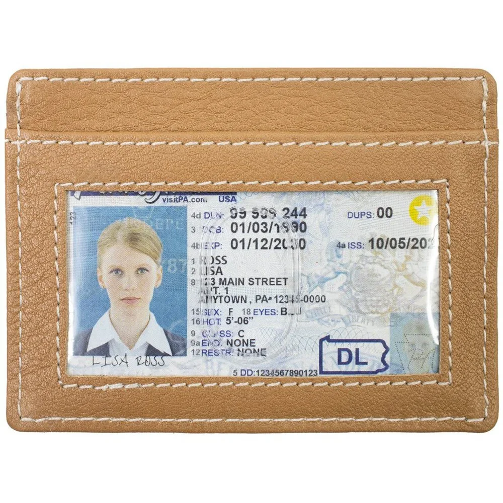 Genuine Leather Men Credit Card Holder